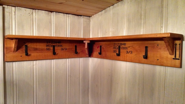 ThriftyWoodShop New Jersey Wine Crate Shelf