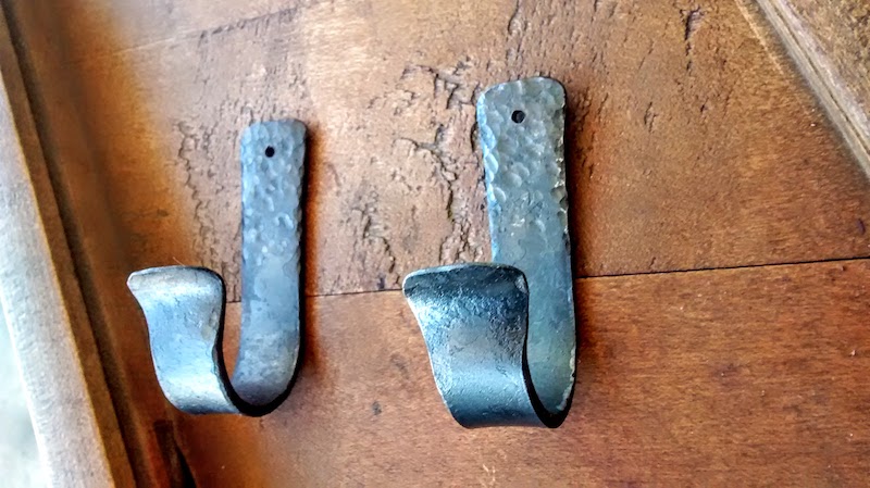 Oar Hooks - Custom Made by a Blacksmith - Brown County Forge