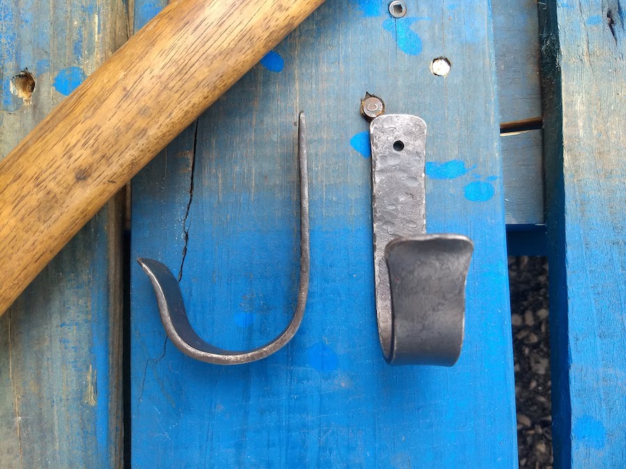 Ax Mounting Hooks - Ax Hooks - Brown County Forge