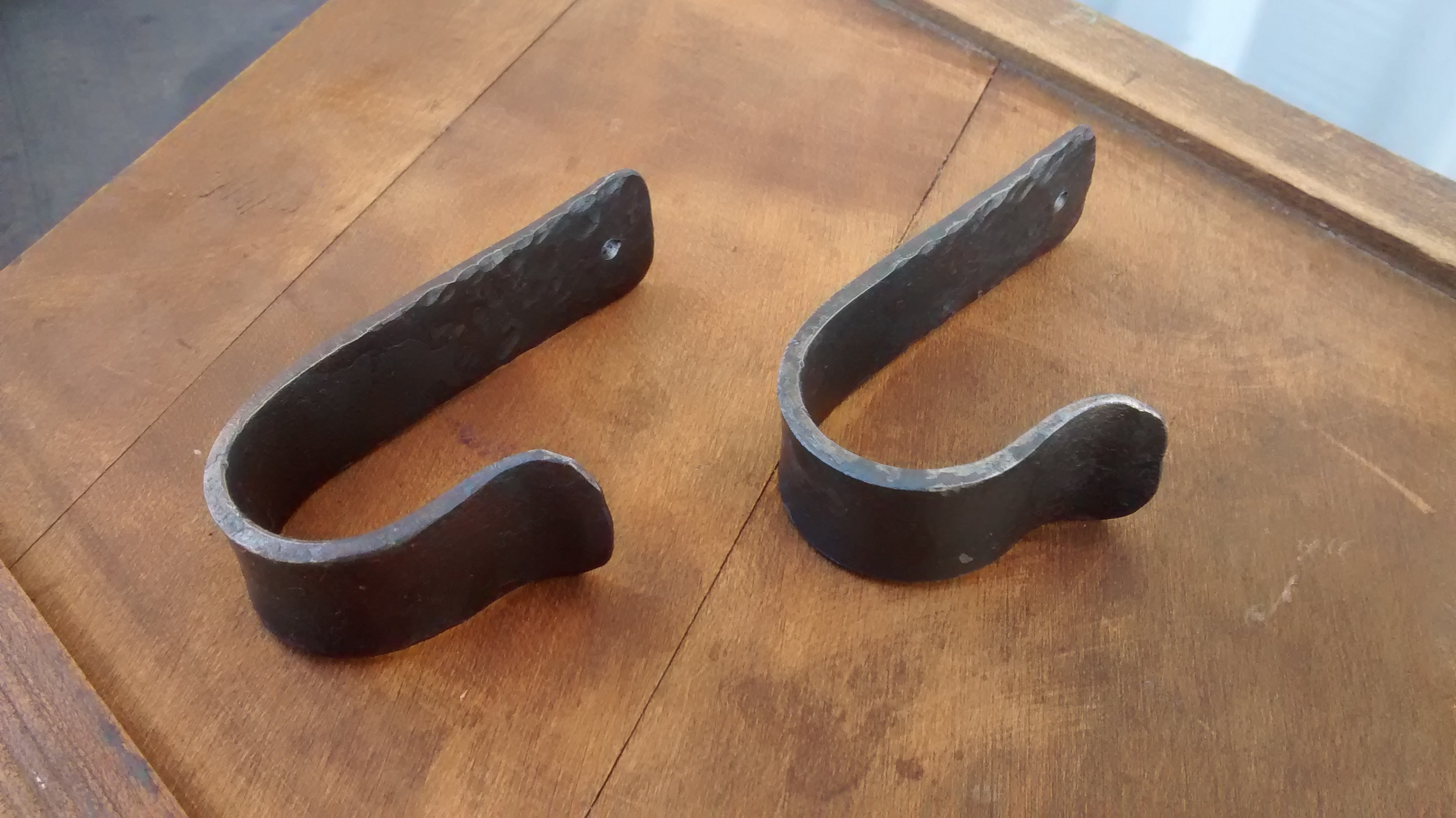 Boat Paddle Hooks - Rifle Hooks - Gun Hooks - Brown County Forge 2 - Terran  Marks the Blacksmith - Brown County Forge