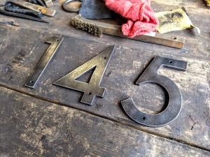 Custom Metal Address Numbers for Businesses 2 - Brown County Forge