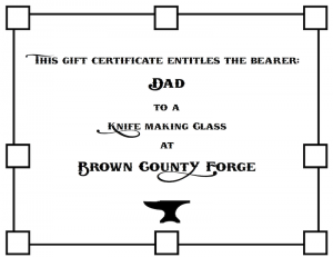 Father's Day Knife Making Class - Brown County Forge