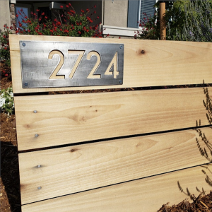 Metal House Number Review California - Brown County Forge