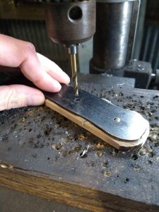 Drilling Pin Holes - DIY Knife Making