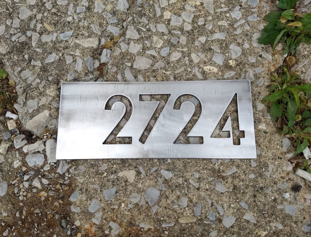 Steel Address Numbers Portfolio - Brown County Forge