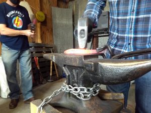Ohio Students in Knife Class - Brown County Forge 2