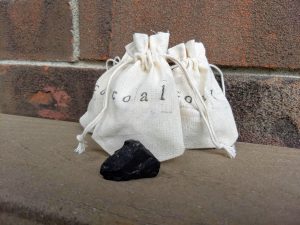 Three Small Bags of Coal - Lump of Coal - Christmas Coal - Brown County Forge