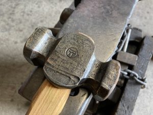 Hilltop Forge Rounding Hammer - Brown County Forge - Blacksmithing Classes