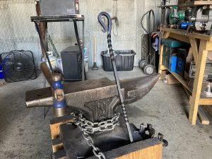 Fire Pit Poker Anvil - Brown County Forge copy