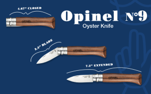 Opinel No. 9 Oyster Knife Dimensions