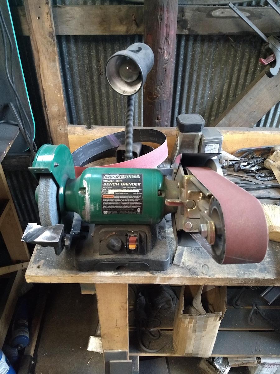 Bench Grinder for Knife Making