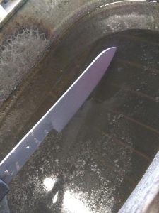 Edge Quenching a Knife