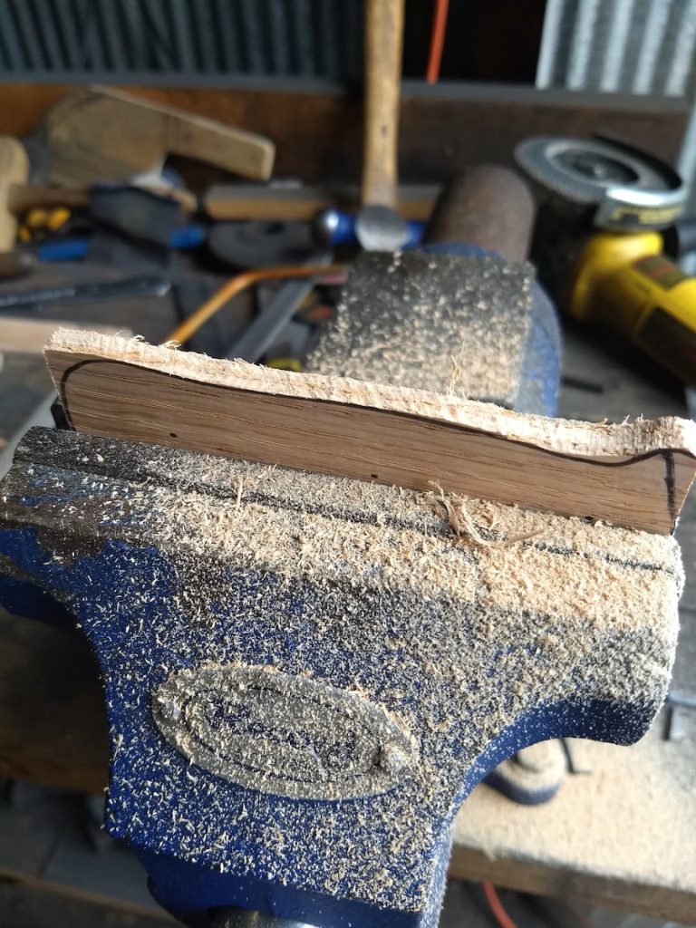 Handle Shaping with a Wood Rasp